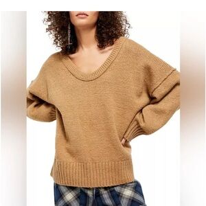 Free People Brookside Super Oversized Tunic Sweater Size Small